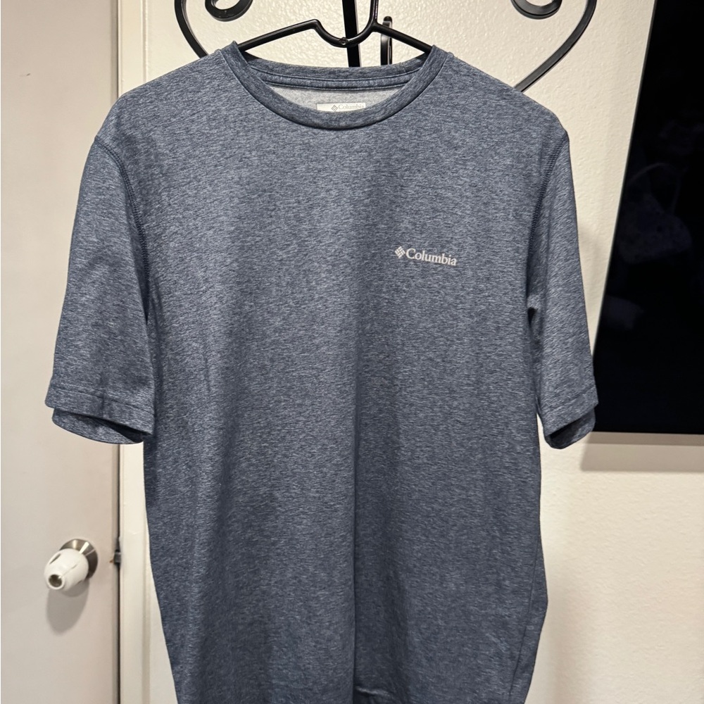 Columbia Blue Short Sleeve Tee Casual Comfort